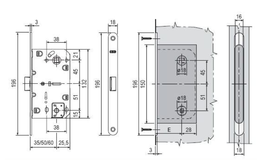 Замок AGB Mediana Polaris WC | Купить в Санкт-Петербурге